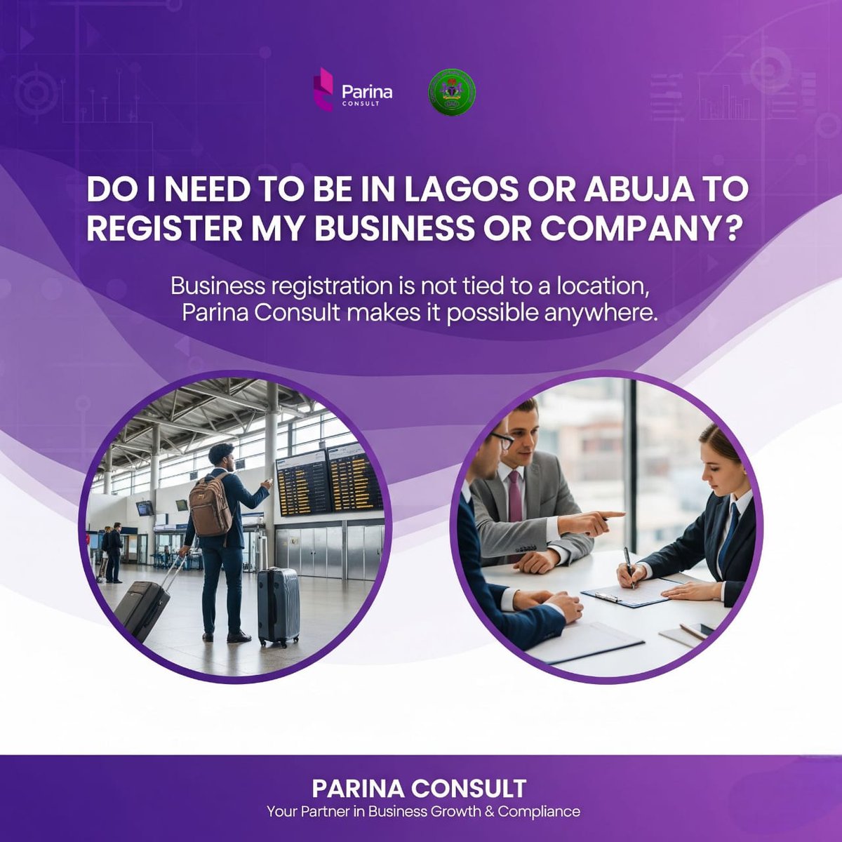 parina_consult's tweet photo. Thinking you must be in Lagos or Abuja to register your business or company?

Good news: Location is not a barrier! ✅
With Parina Consult, your business registration can be done seamlessly, no matter where you are. 

Let’s help you turn your business idea into a legal reality today!

#ParinaConsult #BusinessGrowth #BusinessRegistration #CompanyRegistration #Entrepreneurship #StartSmart #BusinessCompliance #NigeriaBusiness #SeamlessRegistration