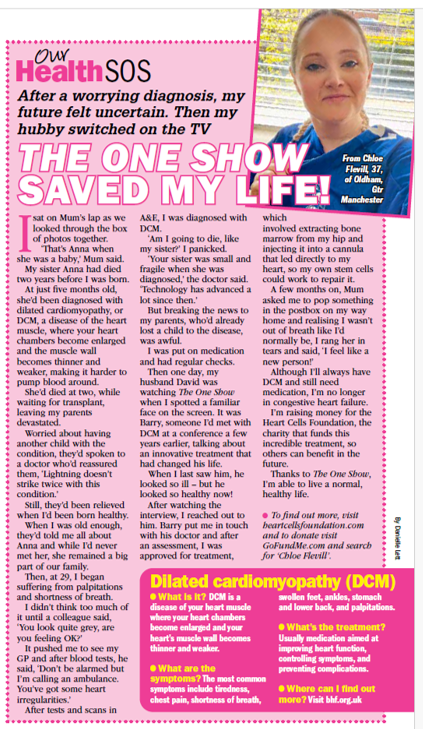 "You look quite grey, are you feeling ok?"

This important and honest remark from a trusted friend encouraged our patient Chloe to see her GP...

To find out what happened, pick up the latest @TakeABreakMag.