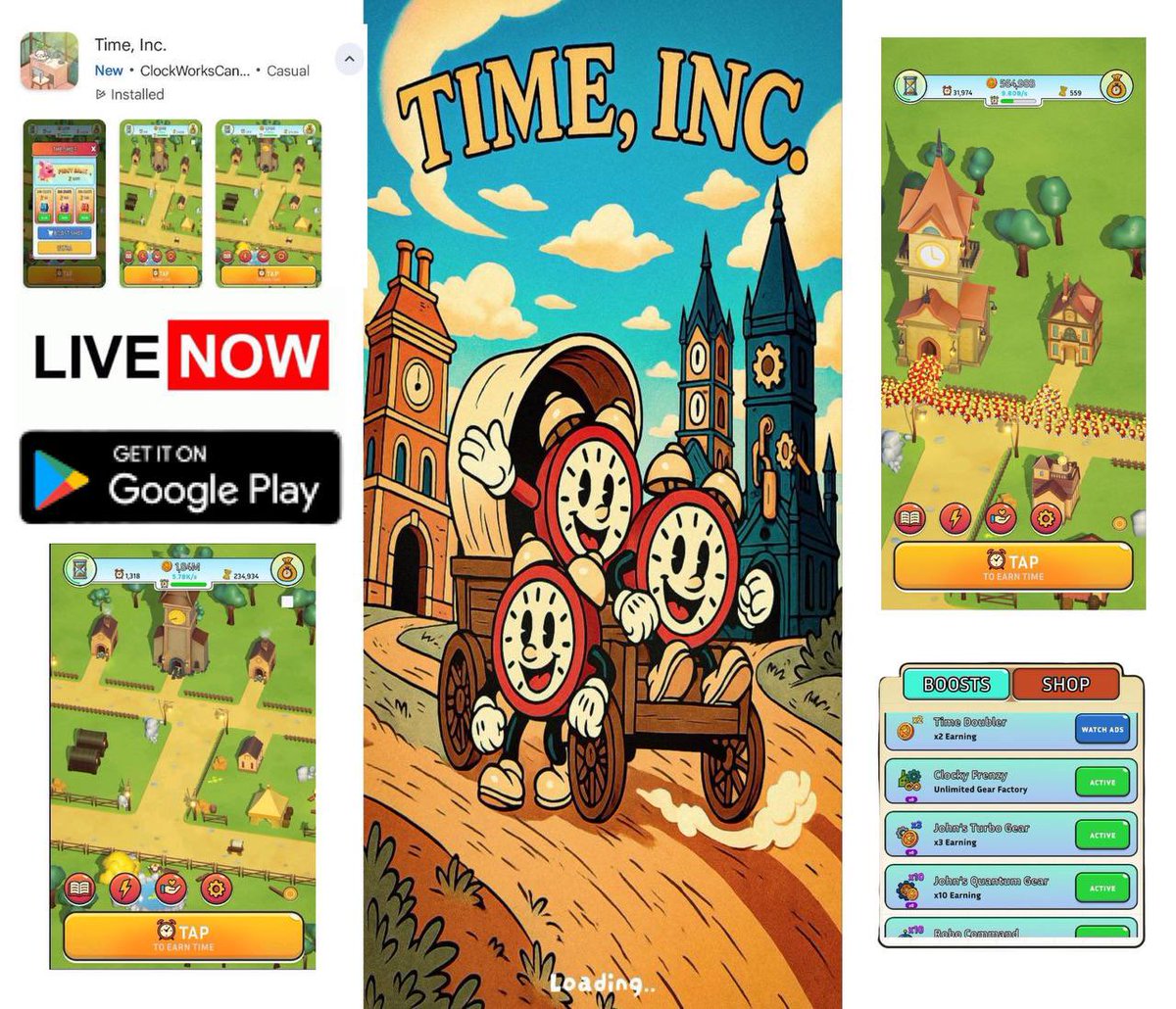 ⏰ IT’S TIME.
TIME INC LIVE is officially out on Google Play 🌍
Play. Earn. Meme. Repeat.
Download now:
👉 play.google.com/store/apps/det…

$ITMT | Powered by <a href="/solana/">Solana</a>