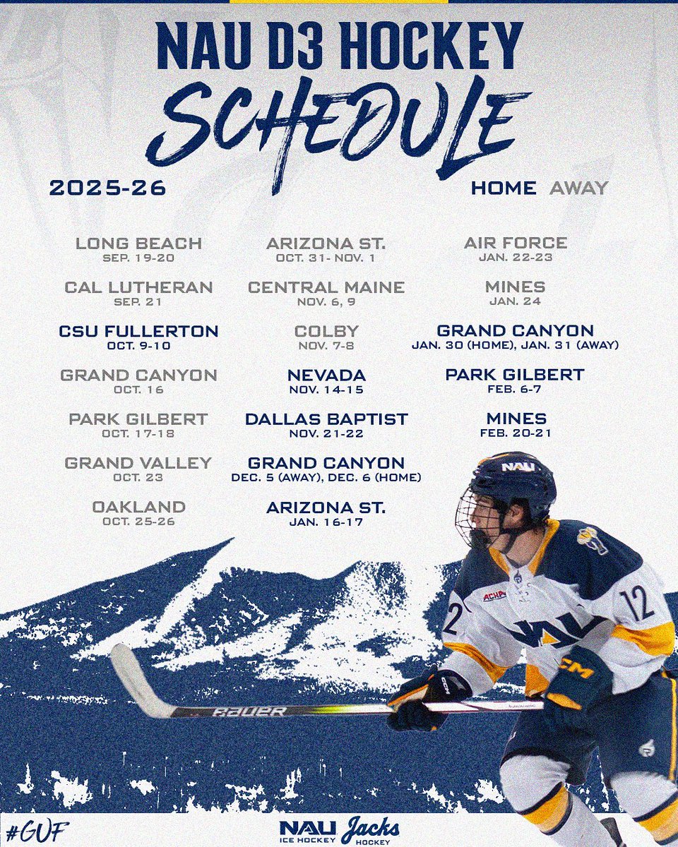 NAU Ice Hockey D3 tweet media
