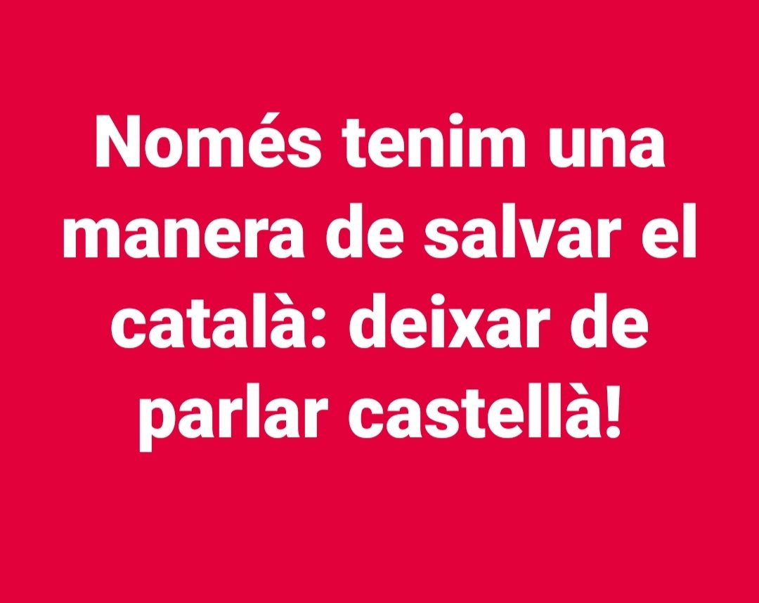 Núria Stubborn (@nuarimany) on Twitter photo <a href="/elnacionalcat/">ElNacional.cat</a> Que toquin el dos! Ningú els ha obligat a venir a una terra on es parla una llengua milenària q odien!! <a href="/elnacionalcat/">ElNacional.cat</a> Que toquin el dos! Ningú els ha obligat a venir a una terra on es parla una llengua milenària q odien!!