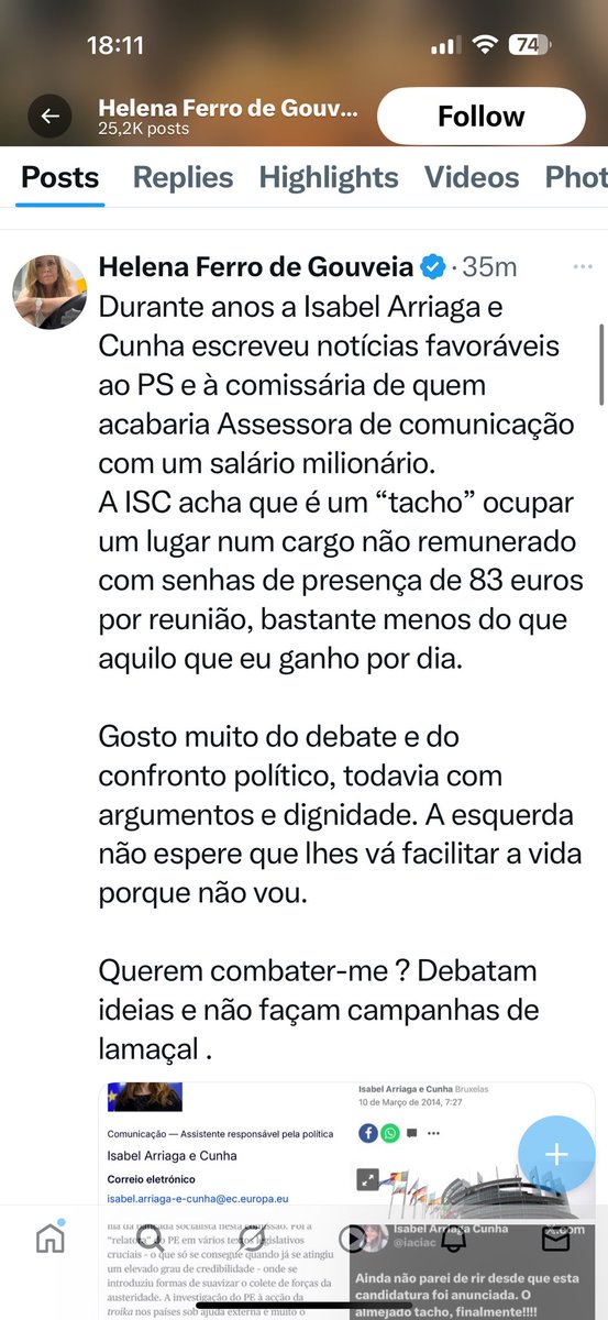 Isabel Arriaga Cunha tweet media