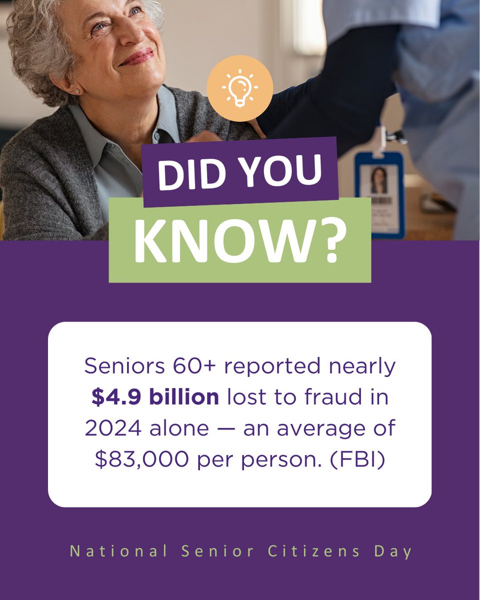 UpwardCU's tweet photo. Today we celebrate National Senior Citizens Day.
Our elders deserve not just our gratitude, but our protection.

Scammers may target them — but as a community, we can stand together to keep them safe.

Because at Upward, every generation deserves to soar 🌟

#SoarWithUpward https://t.co/QrmThaNeKj