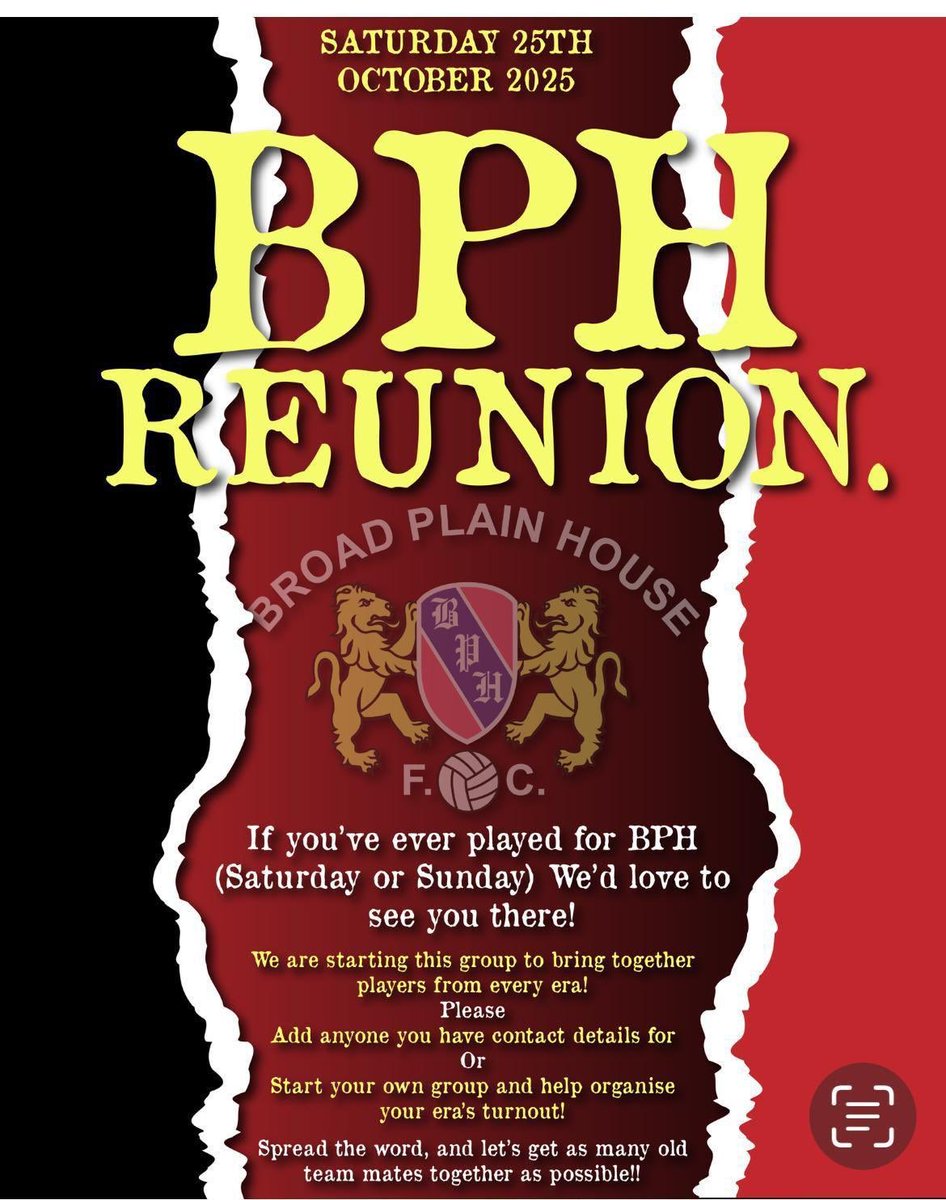 Any ex players interested in what is going to be a great night for all.