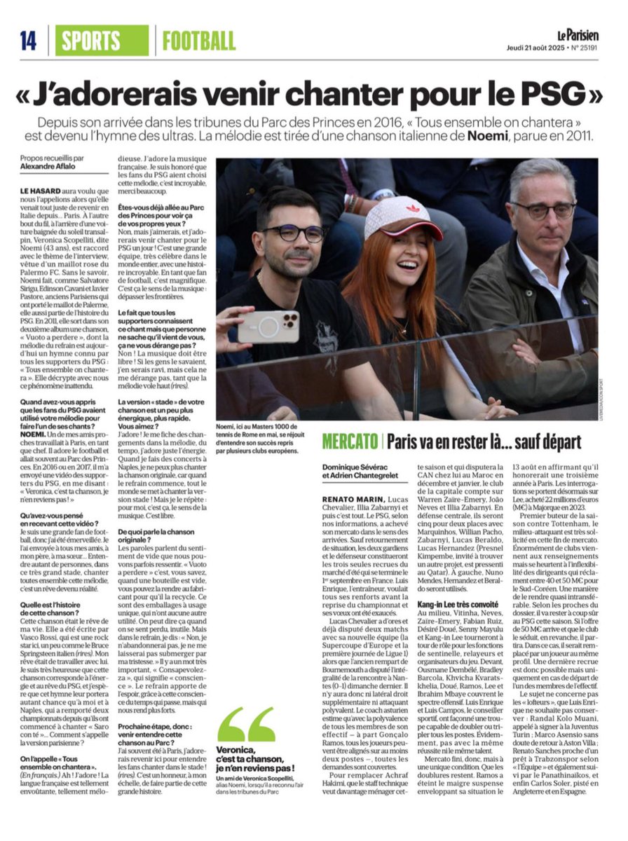 Parigi è sempre una buona idea 🧡

Grazie <a href="/PSG_inside/">Paris Saint-Germain</a> per il coro su Vuoto a Perdere 🫂