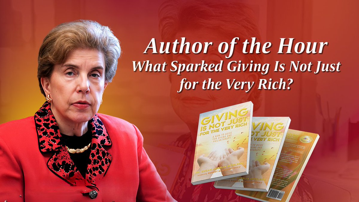 SusanGitelson's tweet photo. Dr. Susan Aurelia Gitelson shares how personal experiences and her father’s example shaped her approach to giving, regardless of wealth. Watch the full segment and be inspired to give with purpose. https://t.co/69Z07eSMk1 

#GivingIsNotJustForTheVeryRich #SusanAureliaGitelson https://t.co/HxfK2MdaRD