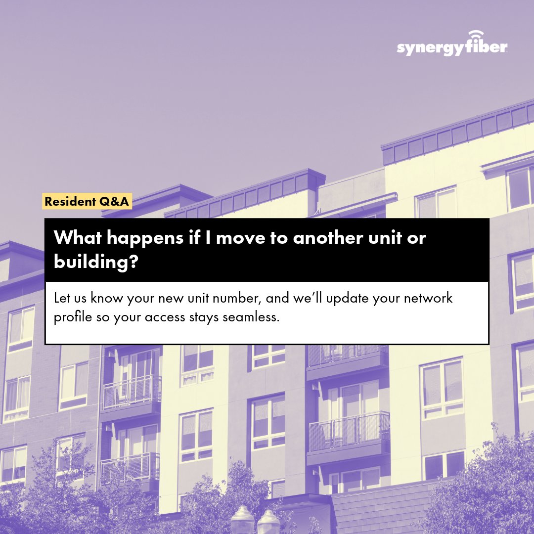 a2synergy's tweet image. Moving Soon? Here&apos;s What to Do Just share your new unit number and we’ll update your network profile. Your connection stays seamless, no re-registration needed—simple as that.

#SmoothSwitch #SynergyFiber #SmartLiving