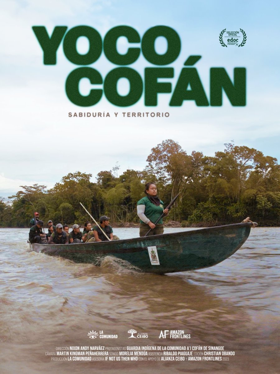 AFrontlines_ES's tweet photo. ¡Esta semana, cuatro películas dirigidas por cineastas amazónicos de la comunidad de @AlianzaCeibo y #AmazonFrontlines serán presentadas en #Francia en el #FestivalDouarnenez los días 21 y 22 de agosto!
🎬 Yocó Cofán: Sabiduría y Territorio — Nixon Andy Narváez
🎬 Shigra, la Memoria de las Manos — Milena Piaguaje
🎬 Chambira, el Tejido Ancestral de la Abuela — Limber Piaguaje
🎬 La Industria del Fuego — Jimmy Piaguaje & Jerónimo Zuñiga
📽 Fundado en 1978 por activistas involucrados en luchas por la tierra, el #FestivalDouarnenez es uno de los festivales de cine más antiguos de Francia. La edición de este año, “Pueblos de la Amazonía”, destaca la resistencia indígena.
Es una plataforma para que las comunidades amazónicas cuenten sus propias historias, y estas cuatro películas, creadas por artistas increíbles, ahora están llegando a nuevas audiencias en todo el mundo 🌍.
🔗https://t.co/SUq194DT9g