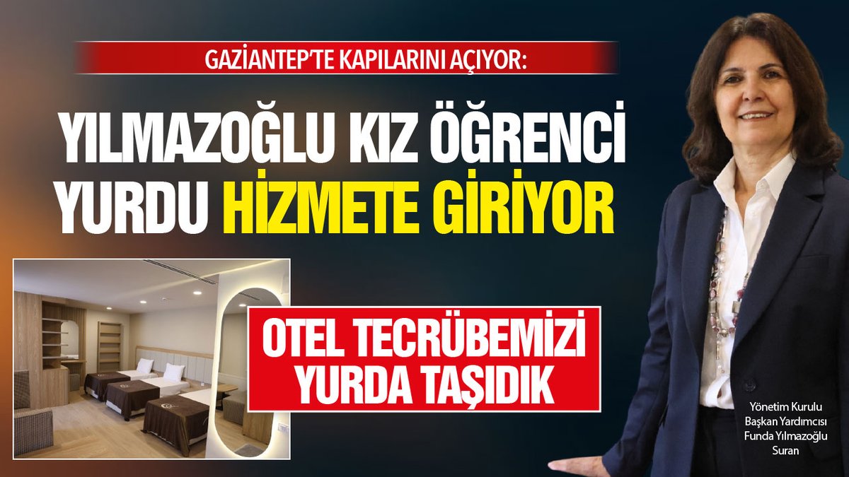 gaziantepolusum's tweet photo. GAZİANTEP’TE KAPILARINI AÇIYOR: YILMAZOĞLU KIZ ÖĞRENCİ YURDU HİZMETE GİRİYOR https://t.co/pEs4U3NX0n #gaziantep #SONDAKİKA https://t.co/rGFyzuhQbh