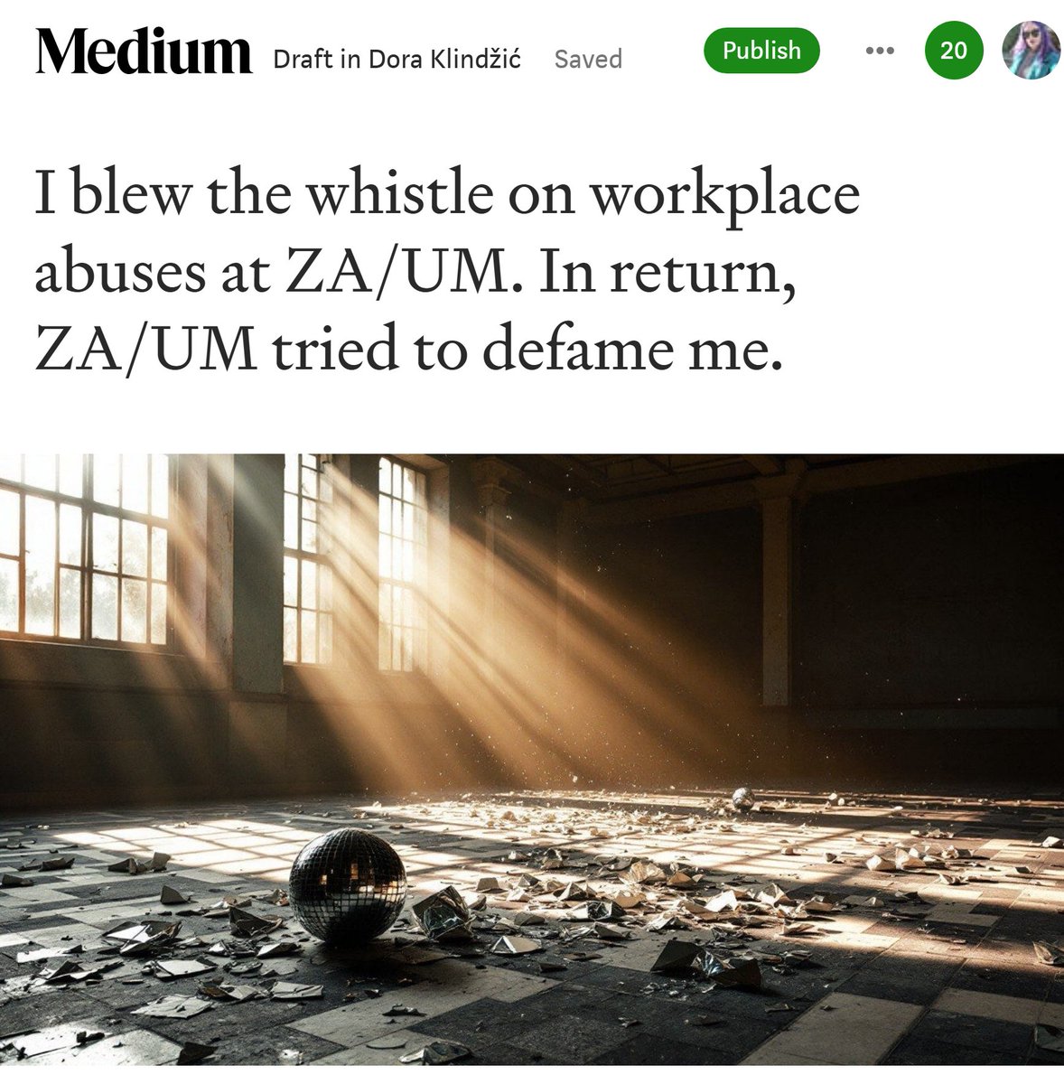 I want to put an end to the deception and disinformation ZA/UM has been spreading about me, and finally leave this entire chapter behind once and for all. Here is what really happened on Locust City.