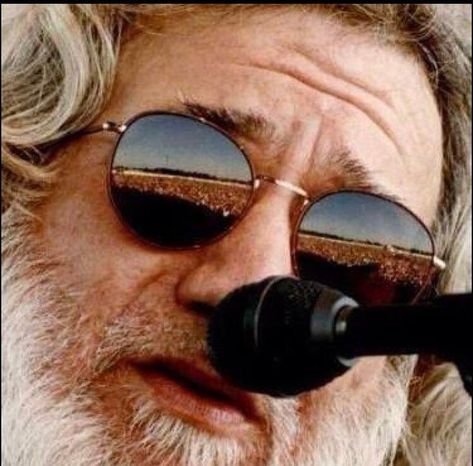 If you look real close, you can see me dancing in Jerry's sunglasses.
Now, guess what show this is. 
#DeadHeadLife