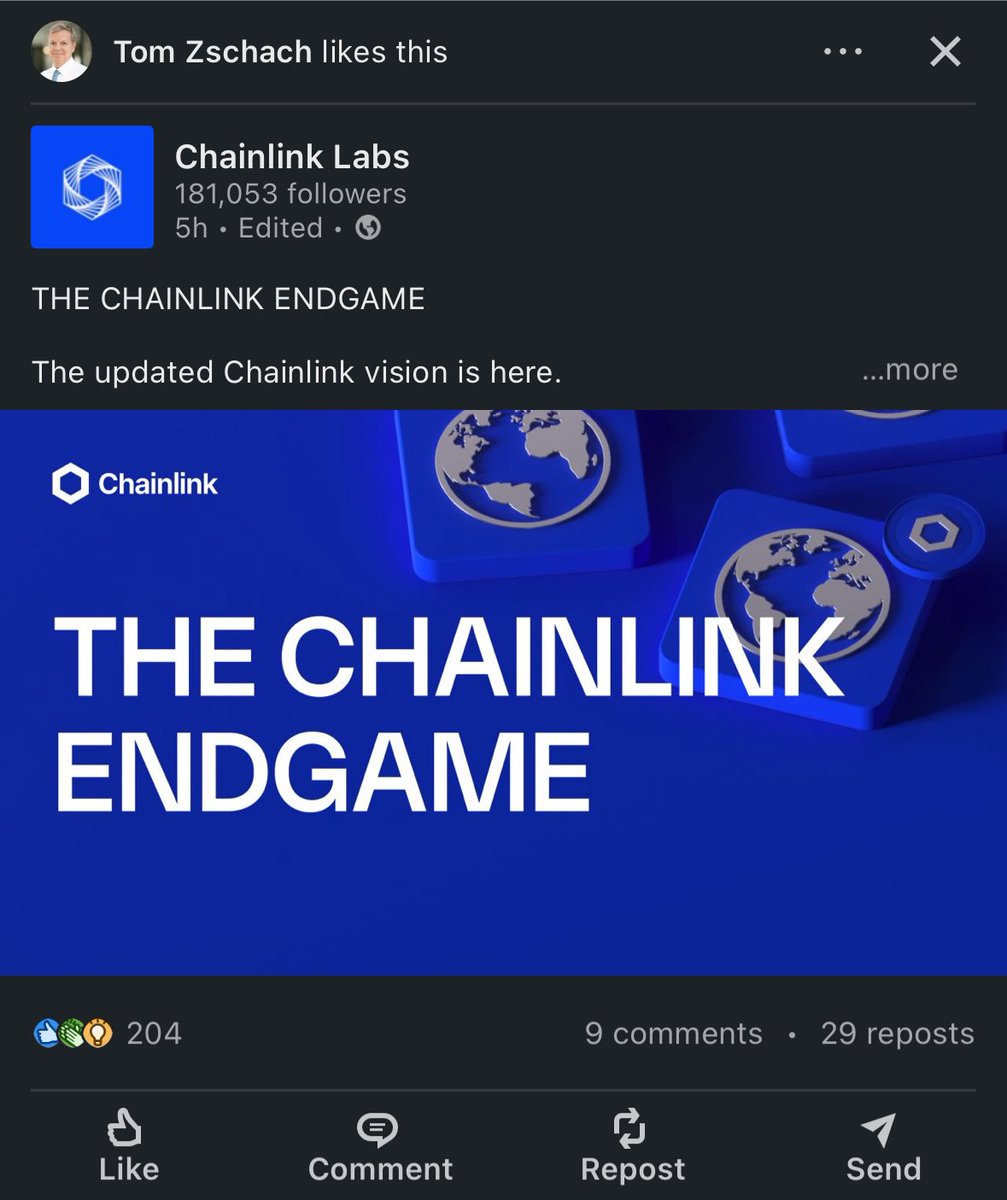 Swing Tony (@bitssats) on Twitter photo <a href="/ChainLinkGod/">Zach Rynes | CLG</a> <a href="/RemiReliefX/">The Real Remi Relief 🙏✝️💪</a> Funny how, while they’re ‘testing XRP and HBAR,’ they’re simultaneously liking #Chainlink’s latest posts on LinkedIn. <a href="/ChainLinkGod/">Zach Rynes | CLG</a> <a href="/RemiReliefX/">The Real Remi Relief 🙏✝️💪</a> Funny how, while they’re ‘testing XRP and HBAR,’ they’re simultaneously liking #Chainlink’s latest posts on LinkedIn.