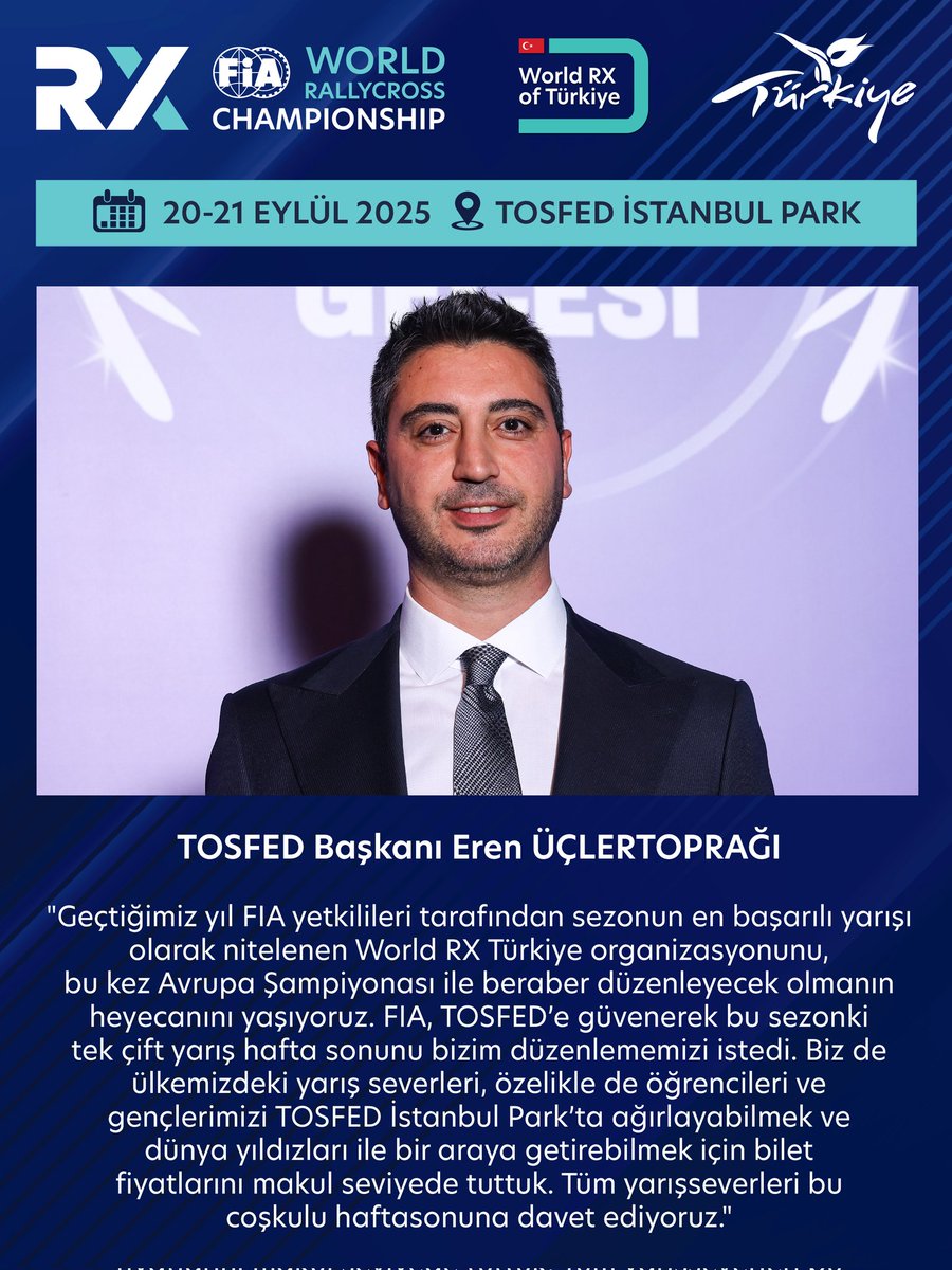 TOSFED's tweet photo. Rallikros Yıldızları Çifte Final İçin TOSFED İstanbul Park’ta…

https://t.co/7UwbFDYvM8 https://t.co/OfS00Kw0dB