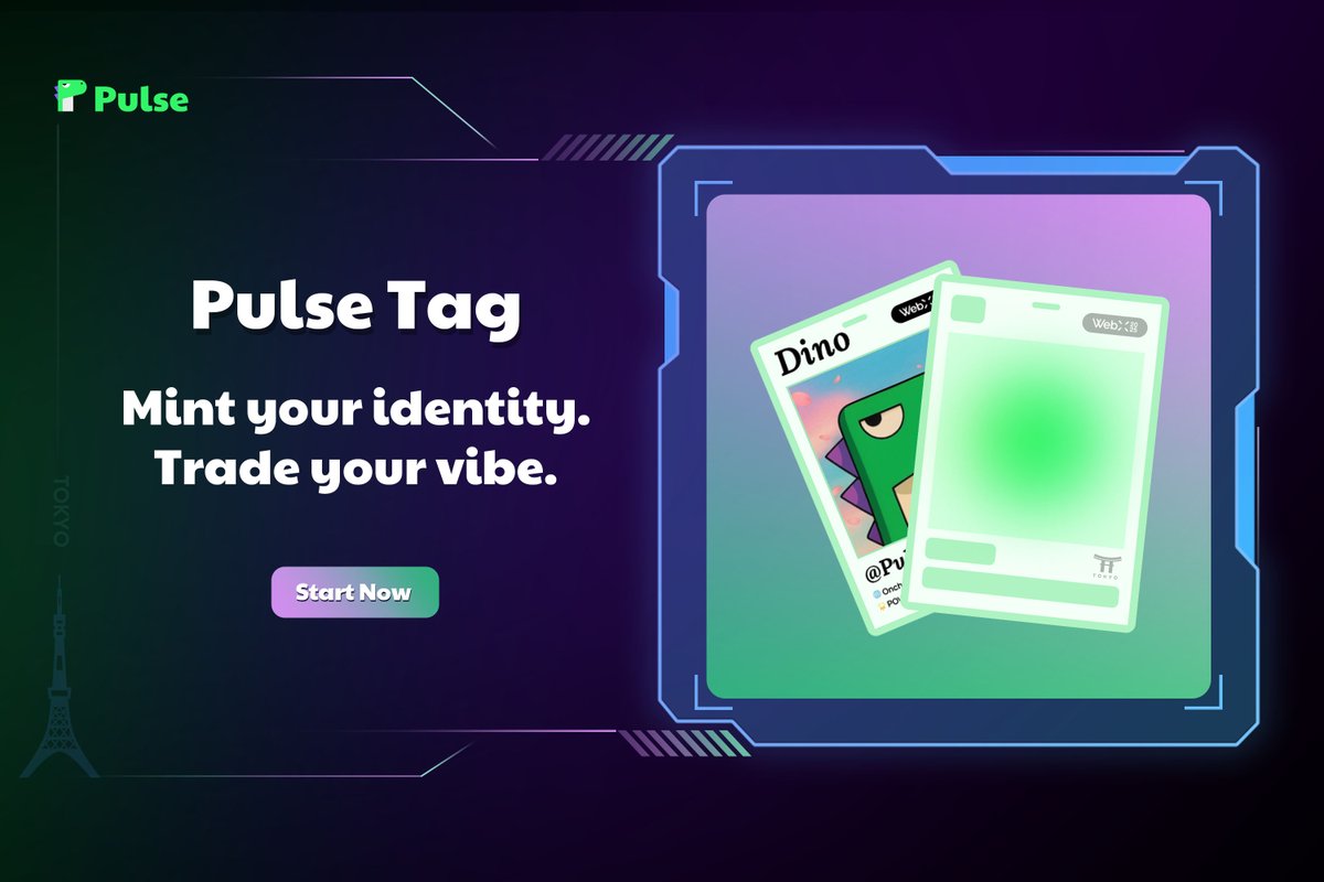 🎉 The wait is over.
✨ Pulse Tag is live.

Generate your #PulseTag and share your vibe.
👉 pulse.social/pulse-tag/

#Airdrop #NFTGiveaway #MonadCard