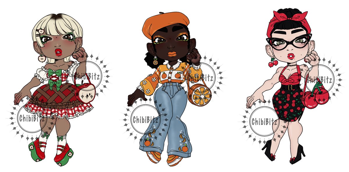 RTs💖     

fruity fashion adopt set $65 each
Please don’t DM, info below