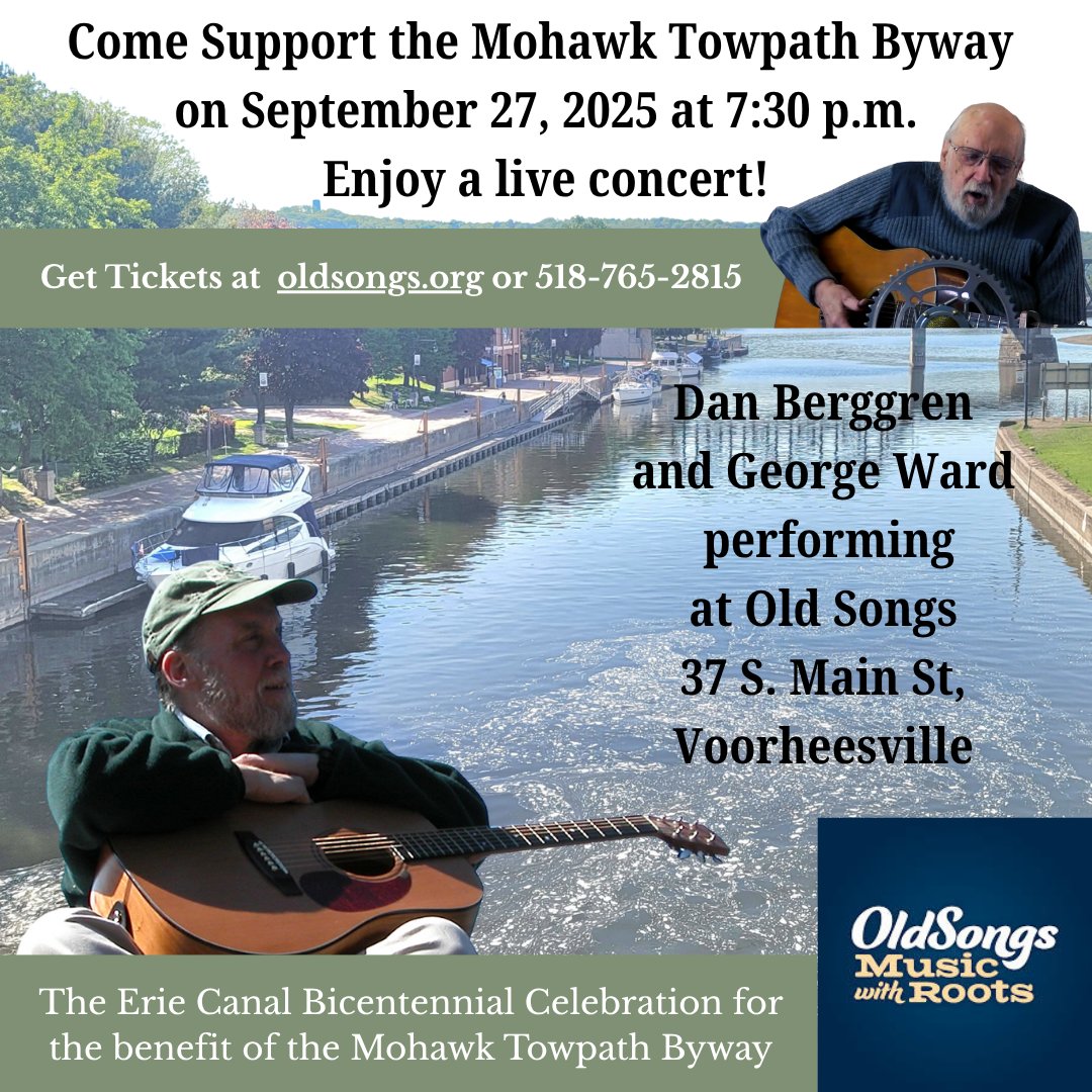 MohawkTowpath's tweet photo. Mark your calendar for September 27 - and come to https://t.co/upMOyNZG7J for live traditional music! 

Support the Erie Canal, the Mohawk TowPath Scenic Byway and your local business - just by enjoying some music. https://t.co/iuQXcvbRHW