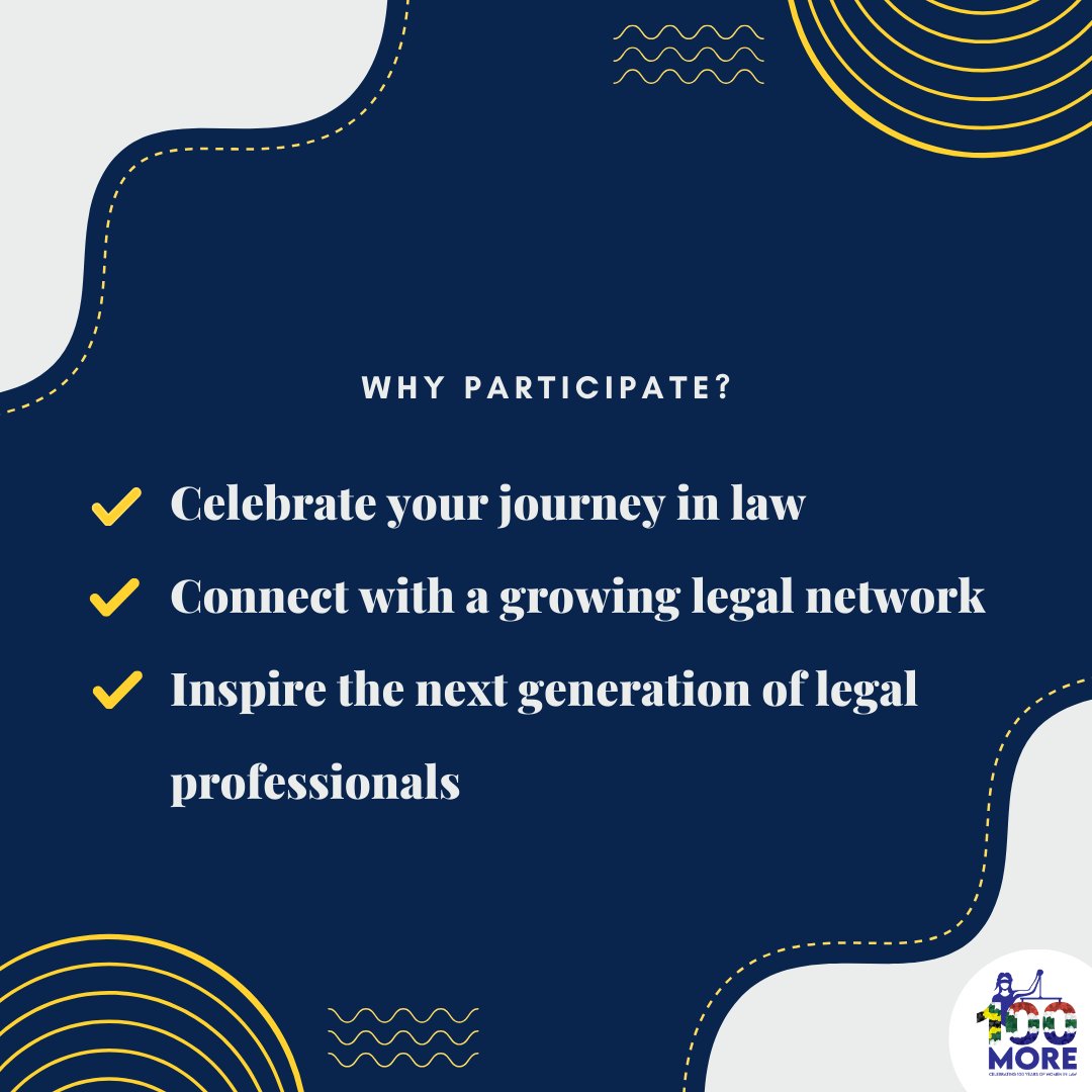 For more than a century, women have been breaking barriers &amp; shaping the legal profession in South Africa. Now, it’s your turn to add to this remarkable story.

Submit your profile and share your journey. 
100more.org/profiles/
#100More #WomenInLaw #CountMeIn