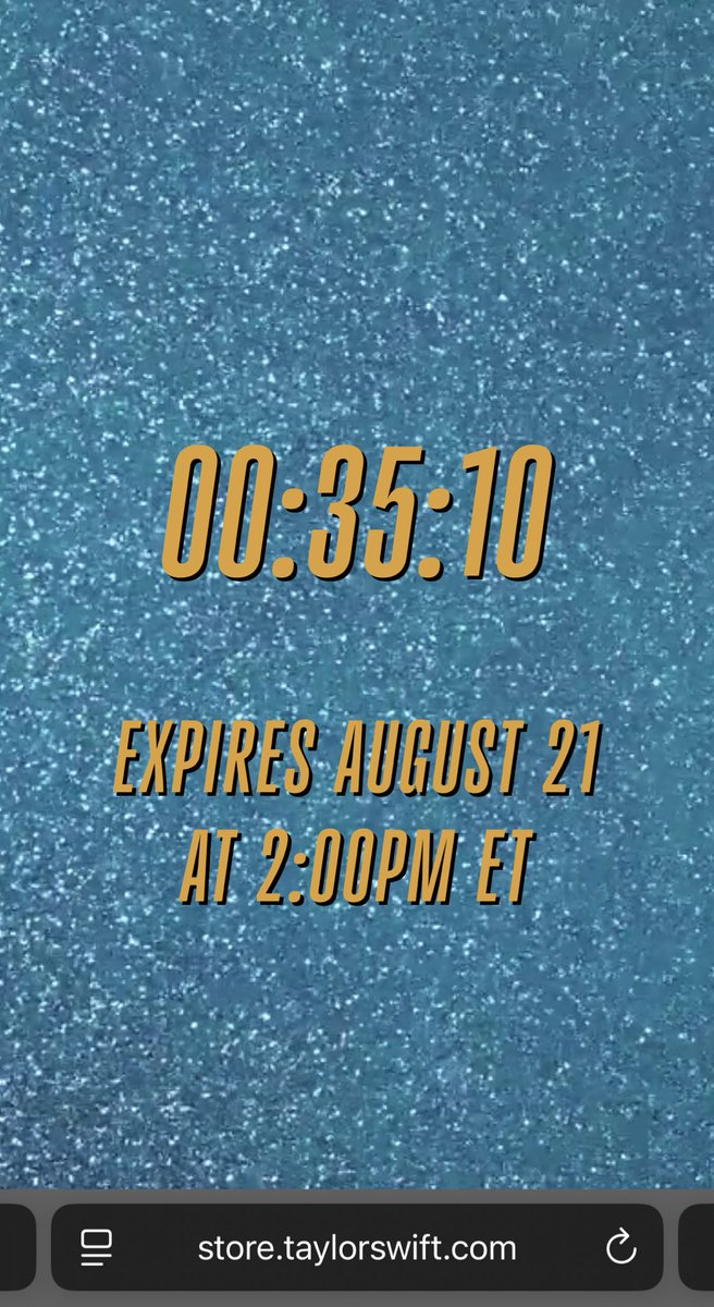 SwiftNewsDept's tweet photo. There is a new countdown on Taylor’s website that ends in 35 minutes! ❤️‍🔥 https://t.co/JsIM4xtTPy