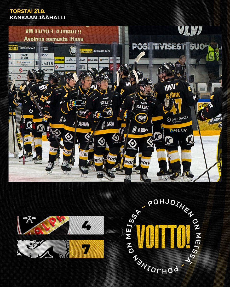 Voitto hallitsevasta mestarista! 🔥

#Kärpät #Liiga