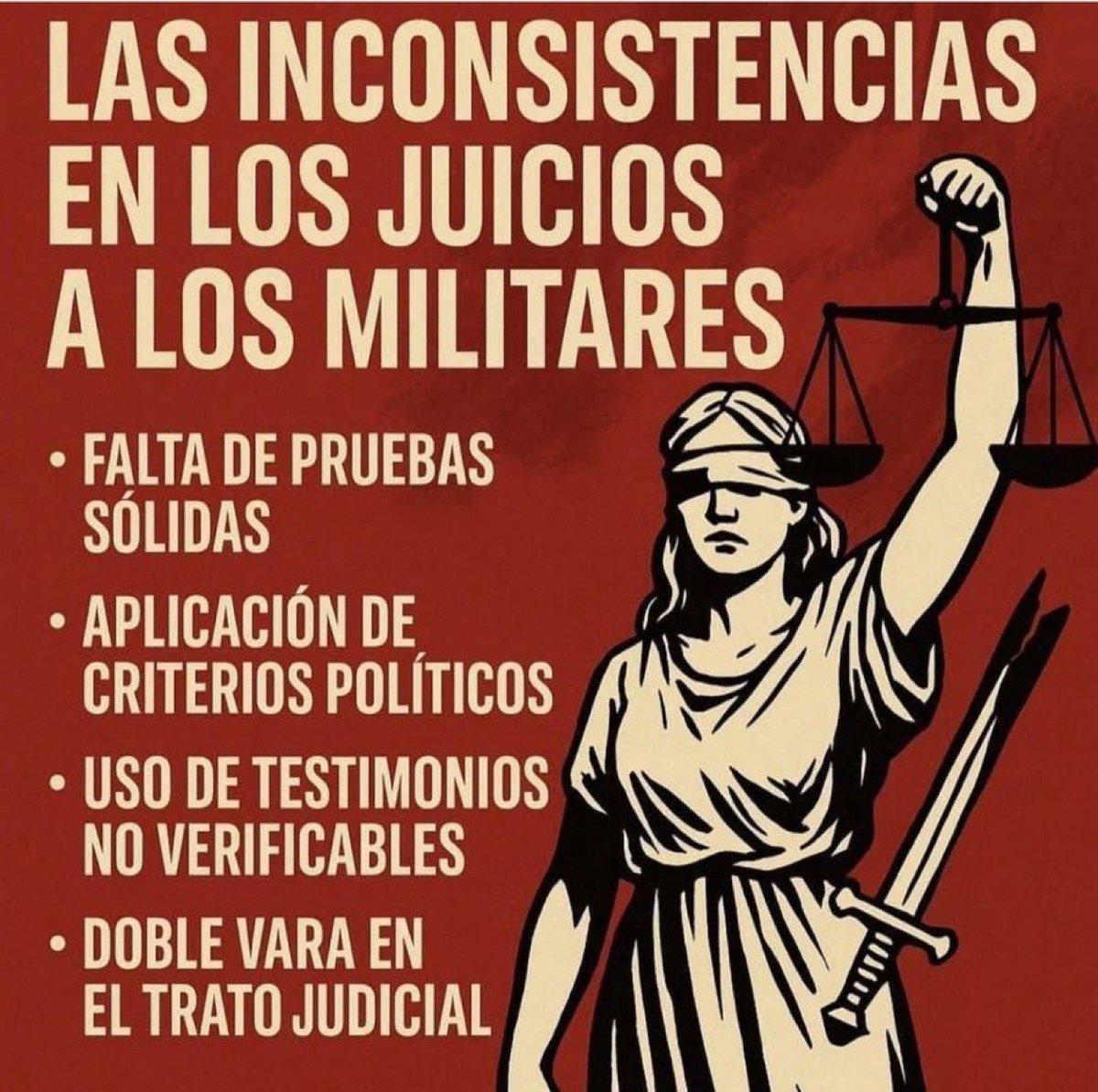 Los militares que frenaron al terrorismo, hoy también son víctimas del terrorismo. Éste ejerce cruel venganza sobre ancianos enfermos e indefensos, usando a jueces cómplices con testigos falsos, para condenar soldados probos y así perpetuar el lucrativo curro de DDHH SA