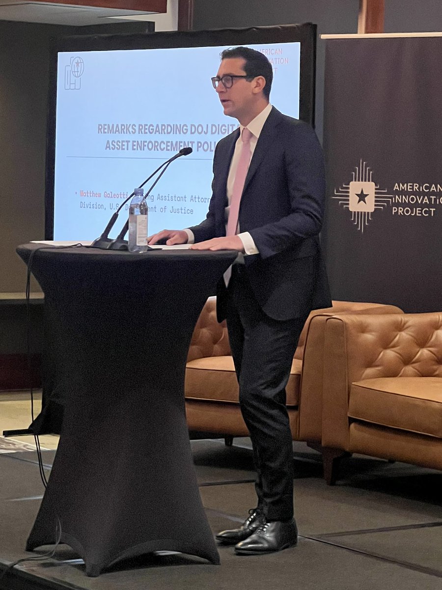 Matthew Galeotti delivering remarks at the American Innovation Project Summit