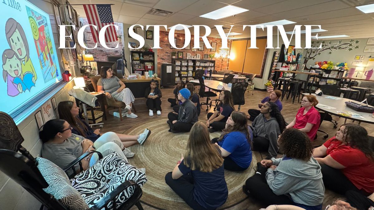 LewisClark2400's tweet photo. A vital ability for educators working with young children and in elementary settings is reading stories aloud to their pupils. Today, our ECC students embarked on developing this essential skill! https://t.co/ZQhVXhhiY9