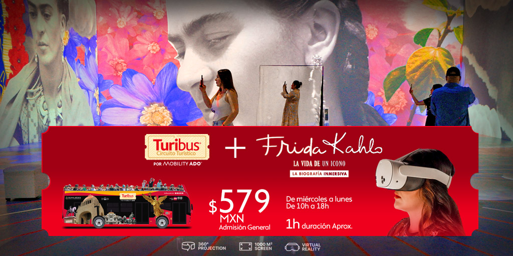 Esto no es un museo, es un trip digital. 🤯

Frida en 9 salas inmersivas con pantallas gigantes, VR + fotos con IA (sin costo extra).

Boletos a unos clics: 👉 tinyurl.com/yphmjw55

#FridaInmersiva #Turibus #ExperienciasTuribus #Verano