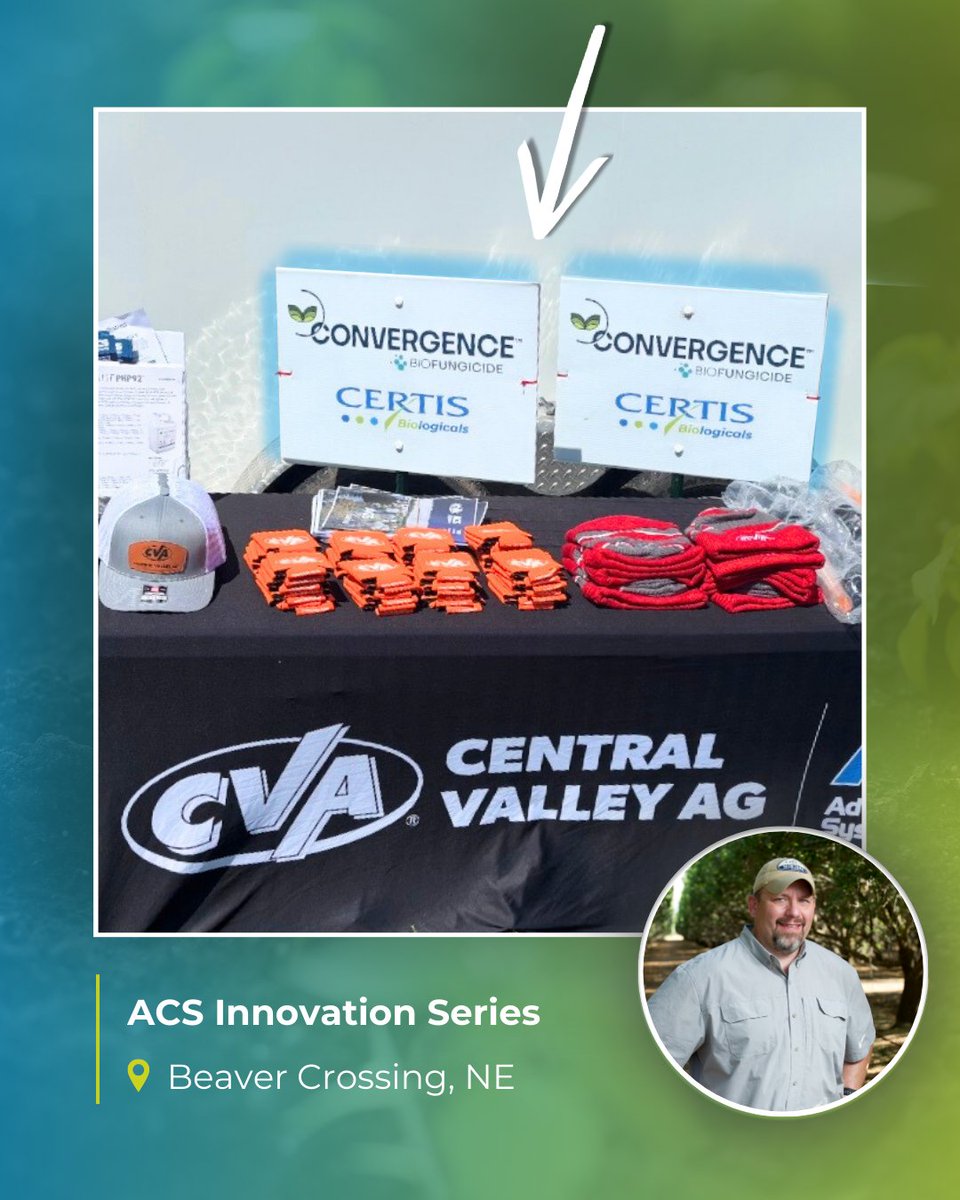 Great to join growers &amp; partners at CVA Beaver Crossing Day! Thanks to <a href="/CentralValleyAg/">Central Valley Ag</a> for featuring Convergence® in their plots. Proud to support innovation in agriculture. 🌱
#CertisBiologicals #AgInnovation #Convergence