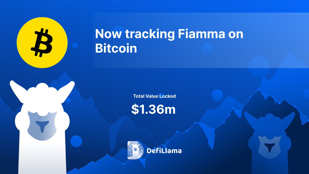 DefiLlamaがBitcoin上のFiammaを追跡すると発表、$1.36M TVL