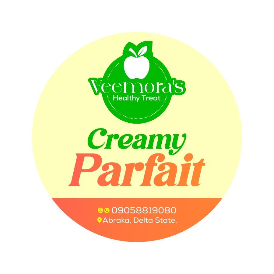 A simple sticker design using simple layout, stylish font and cool colours that'll make you crave for parfait. If you want to give your brand the look and visibility it deserves, I'm your goto guy. Just a dm away