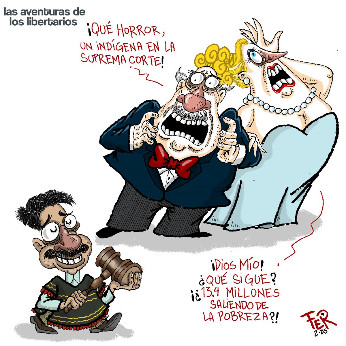 "Las aventuras de los libertarios", por Fer. #CartónDelAverno