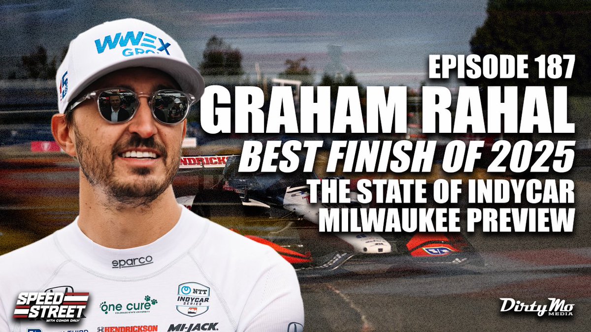 ConorDaly22's tweet photo. We appreciate the feedback so far on the latest @SpeedStreetPod episode with @GrahamRahal ! If you haven’t seen it yet, check it out before you get to Milwaukee this weekend! https://t.co/bnWybXIp3y #indycar https://t.co/q5SX1P181H
