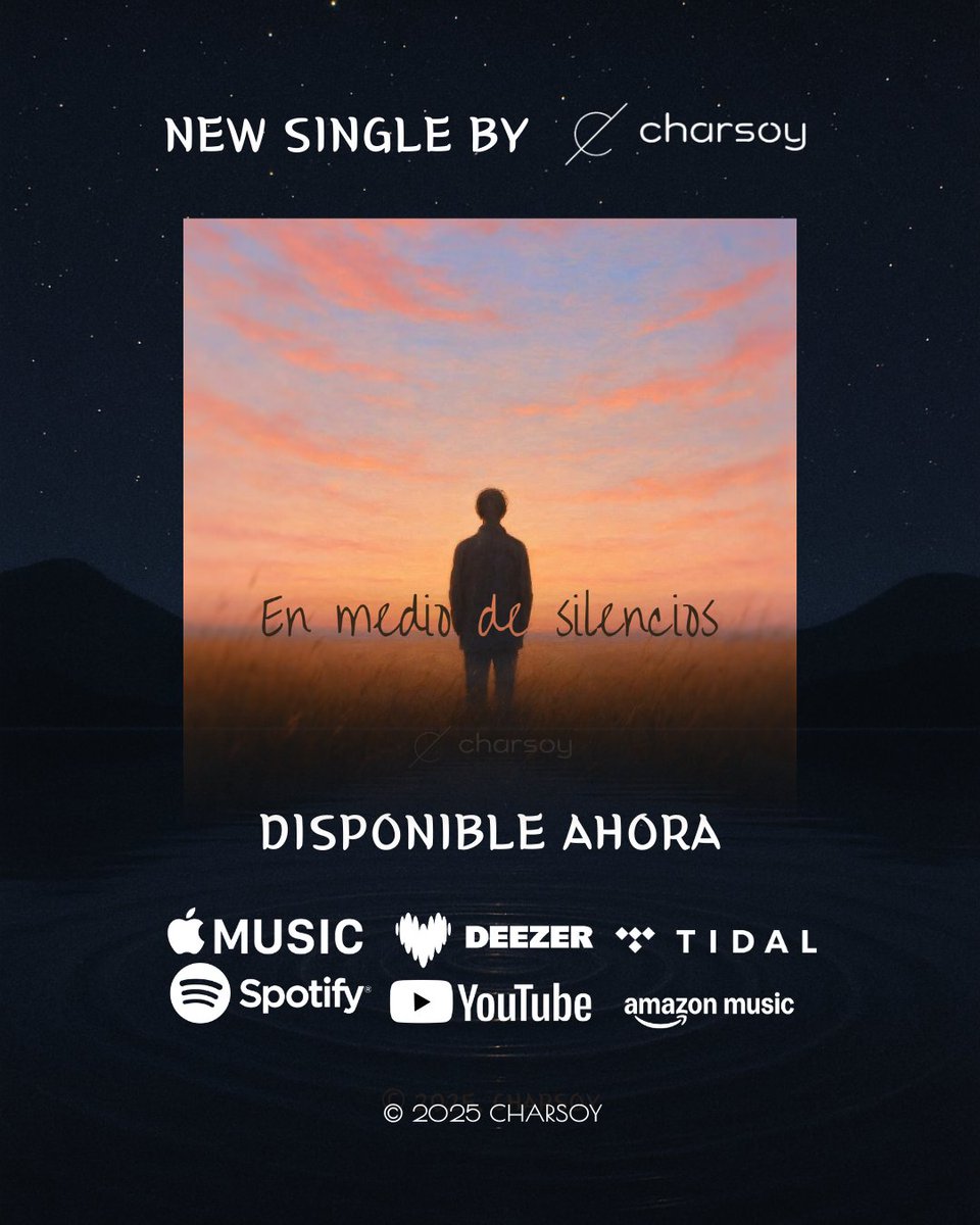 charsoy_'s tweet photo. “En Medio de Silencios”, nuevo sencillo de Charsoy, ya está disponible ahora en todas las plataformas de música.

https://t.co/FbZMJ7nTiD

#music #pop #cantante #newsingle https://t.co/RhYBM1rbQp