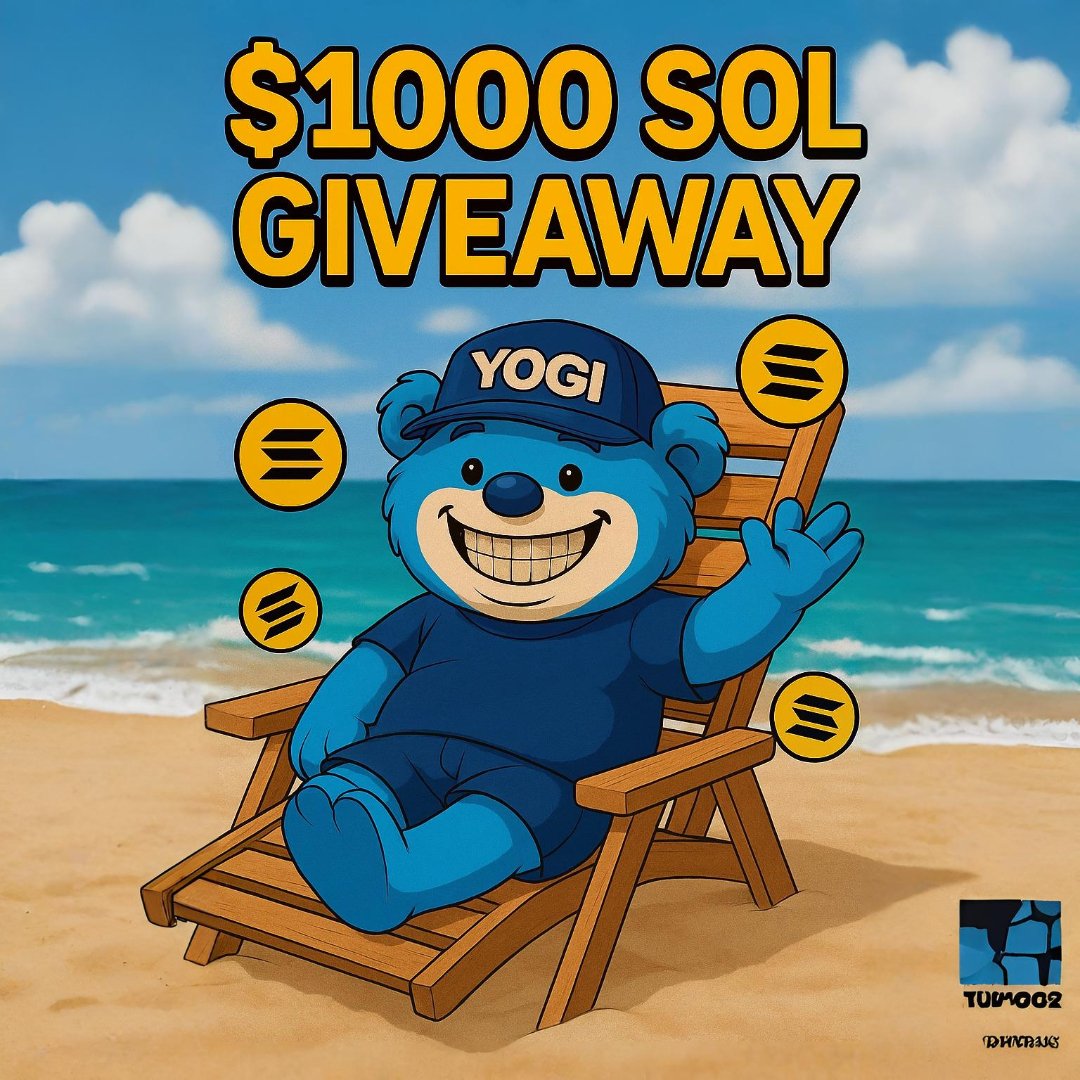 Yogis WRLD (@yogiwrld) on Twitter photo $1000 Solana Giveaway
Split between 4 winners
➡️ RT & LIKE this tweet ♻️ + ❤️
➡️ Turn on POST NOTIS! 🔔
➡️ Tag 2 Friends
➡️ Follow <a href="/YogiWrld/">Yogis WRLD</a>
- Reply when done 📝
Ends at 10k Followers ⏰ $1000 Solana Giveaway
Split between 4 winners
➡️ RT & LIKE this tweet ♻️ + ❤️
➡️ Turn on POST NOTIS! 🔔
➡️ Tag 2 Friends
➡️ Follow <a href="/YogiWrld/">Yogis WRLD</a>
- Reply when done 📝
Ends at 10k Followers ⏰