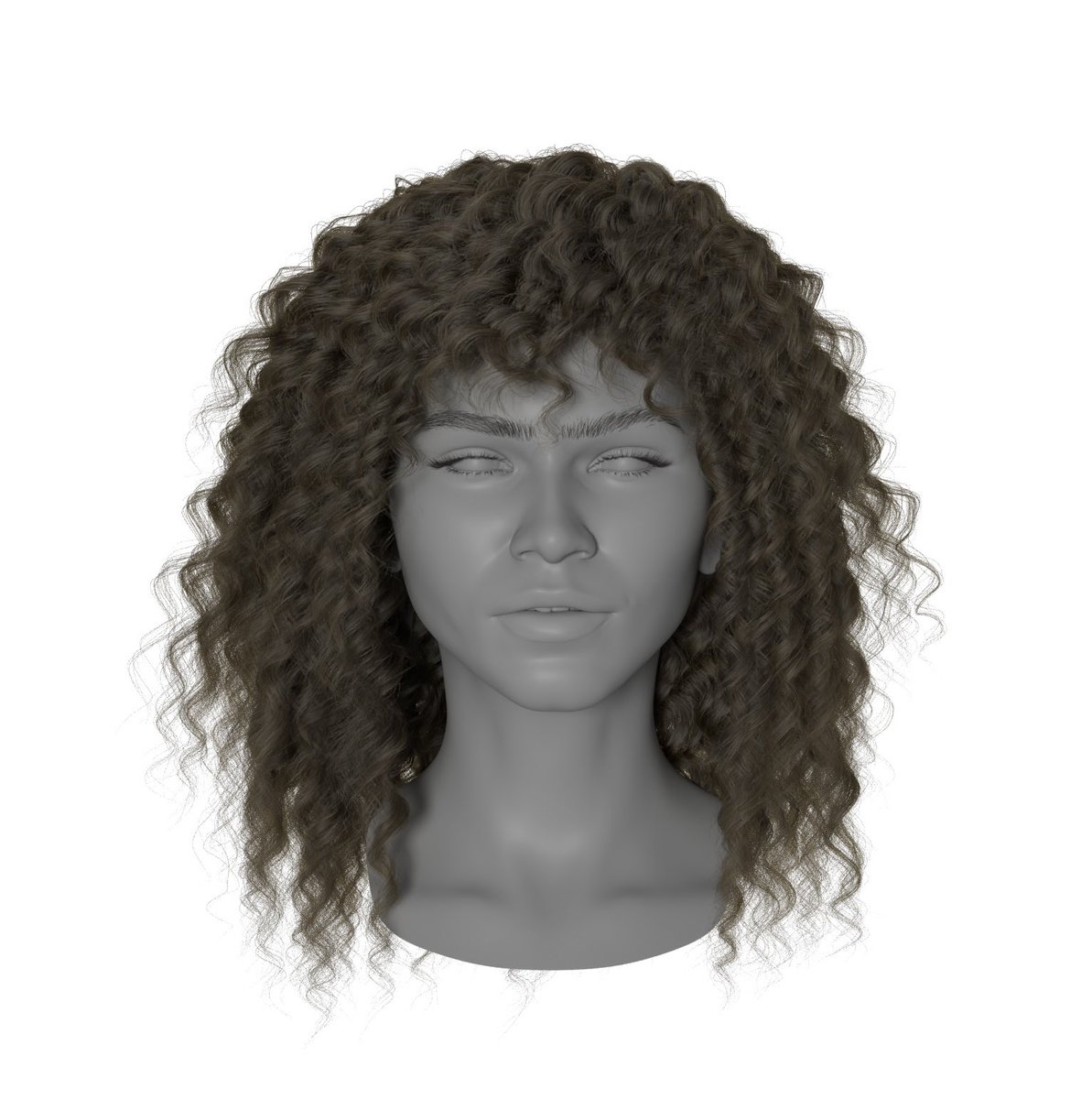 即席Zendayaカーリーヘア！
1日で作ったから今後もっと手を加えるよ。
ブレイズヘヤもZedayaはしてたからそれも作る

Zendayaはいろんな髪型してたから作るのに決めた。groom用のマネキンとして最適！