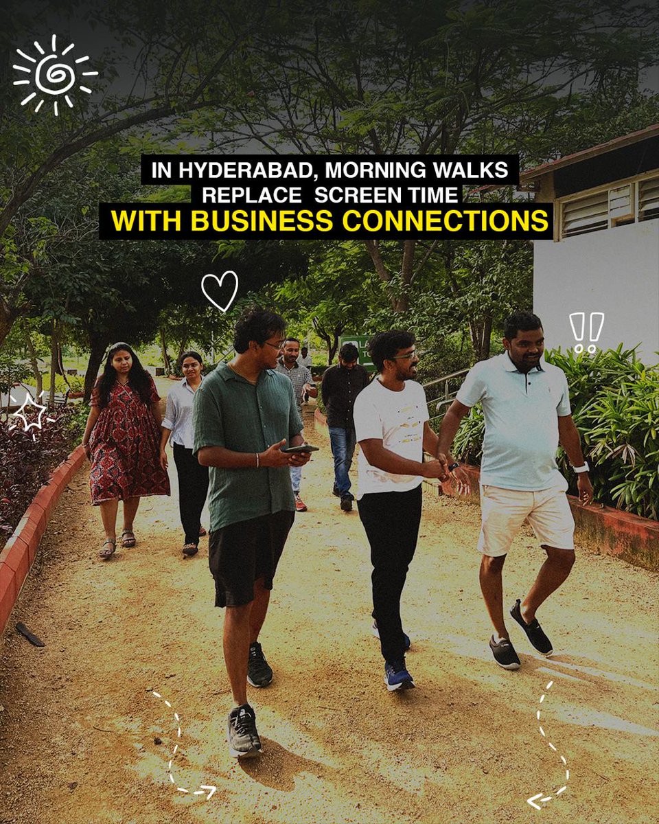 BeSocialz's tweet photo. 🌟 BeSocialz presents…
Hyderabad Business Walk 🚶🚶‍

💡 Create Events
🤝 Find People
🌍 Build Networks

Want to host or join a club?
👉 Download the BeSocialz app now!

(Hyderabad business club, business walk, networking, entrepreneur, business networking, networking events, startup networking, connections, Build offline network)

#networkingevents #businessnetworking #hyderabadevents #walkingclub #eventplanner #BeSocialz #realconnections #StartupIndia #MadeInIndia #IndianApp #MakeInIndia  #offlinepeople #Sociallife