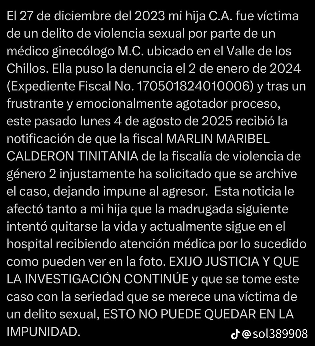 CelinaReyesSerr's tweet photo. Que se haga justicia https://t.co/ZYYWImZafR