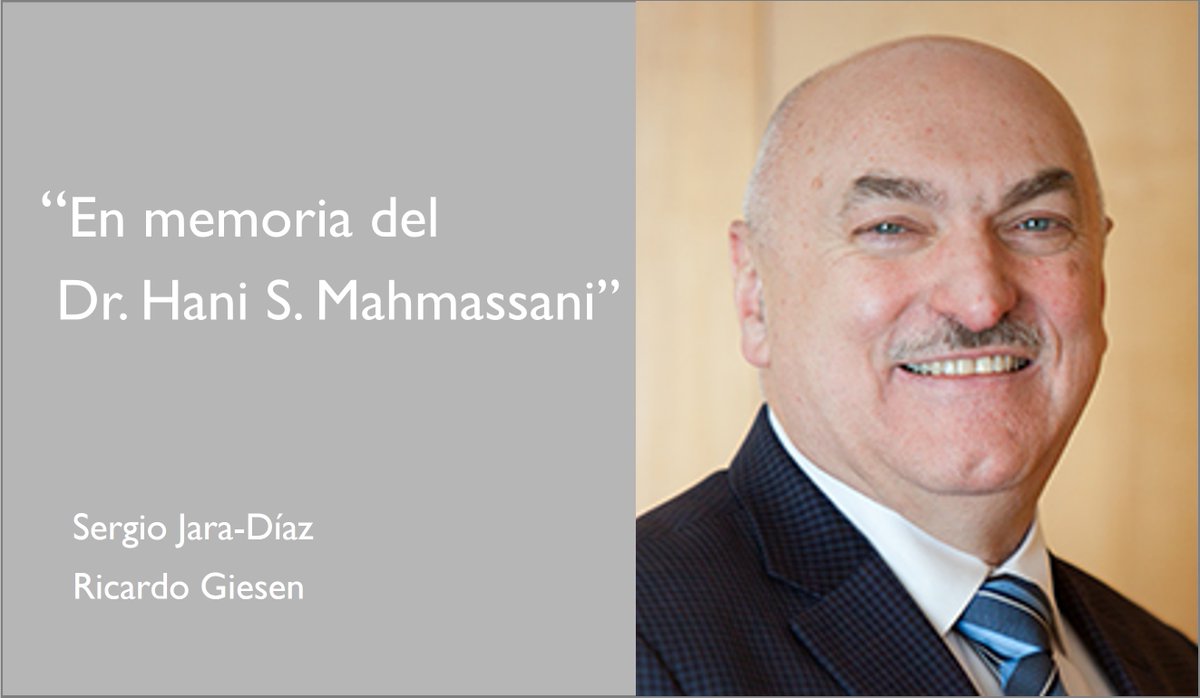 Homenaje a Hani Mahmassani

Recordamos al Prof. Hani Mahmassani (1954-2025): rigor, cercanía y generosidad al servicio del transporte. Palabras de Sergio Jara-Díaz y <a href="/RicardoGiesen/">Ricardo Giesen</a>  👉 sochitran.cl/2025/07/29/en-… #EnMemoria #SOCHITRAN