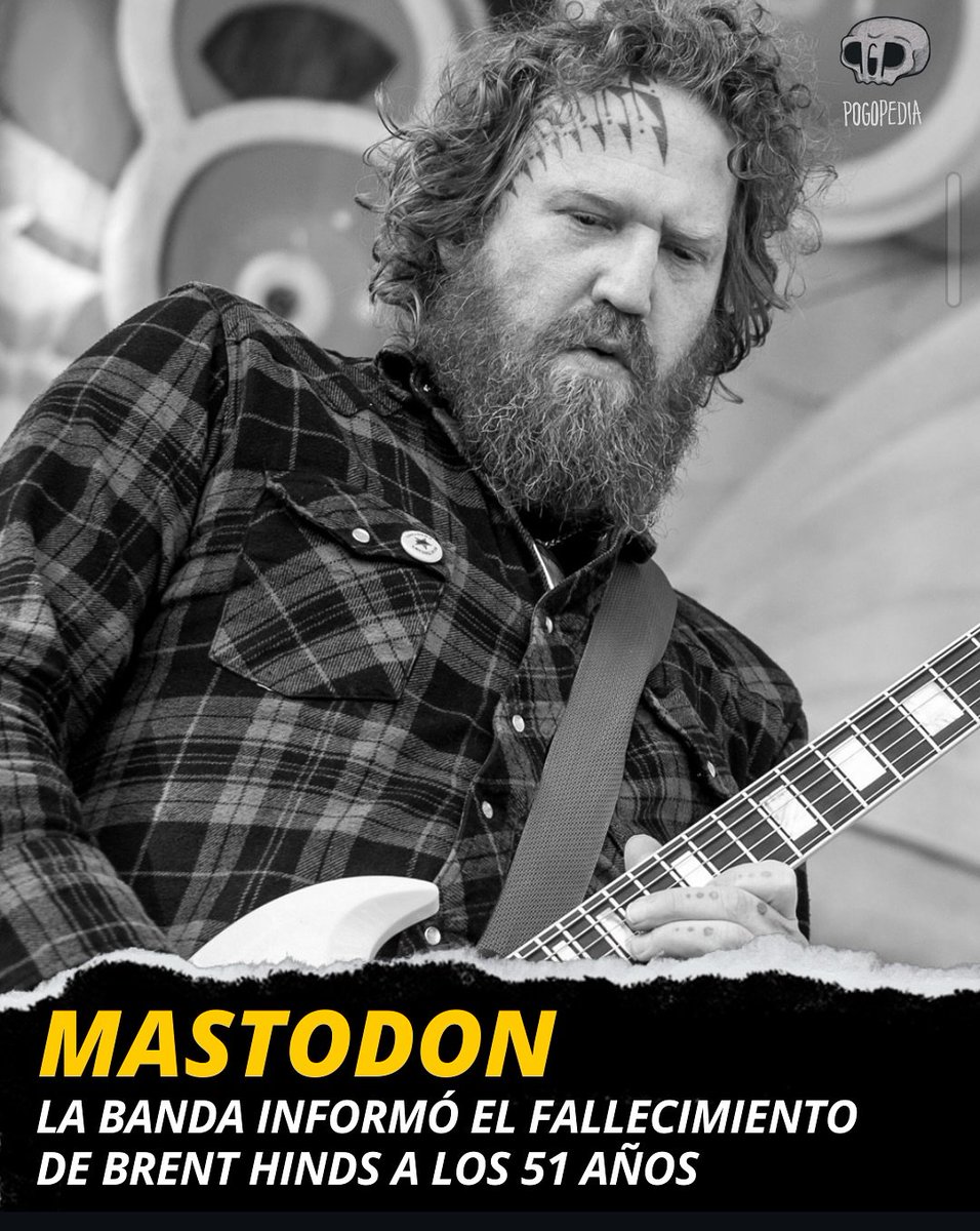 William Brent Hinds Nació el 16 de enero de 1974 en Estados Unidos. Cantante y guitarrista de las bandas  Sludge Metal y Mastodon. Falleció a los 51 años R.I.P #mastodon