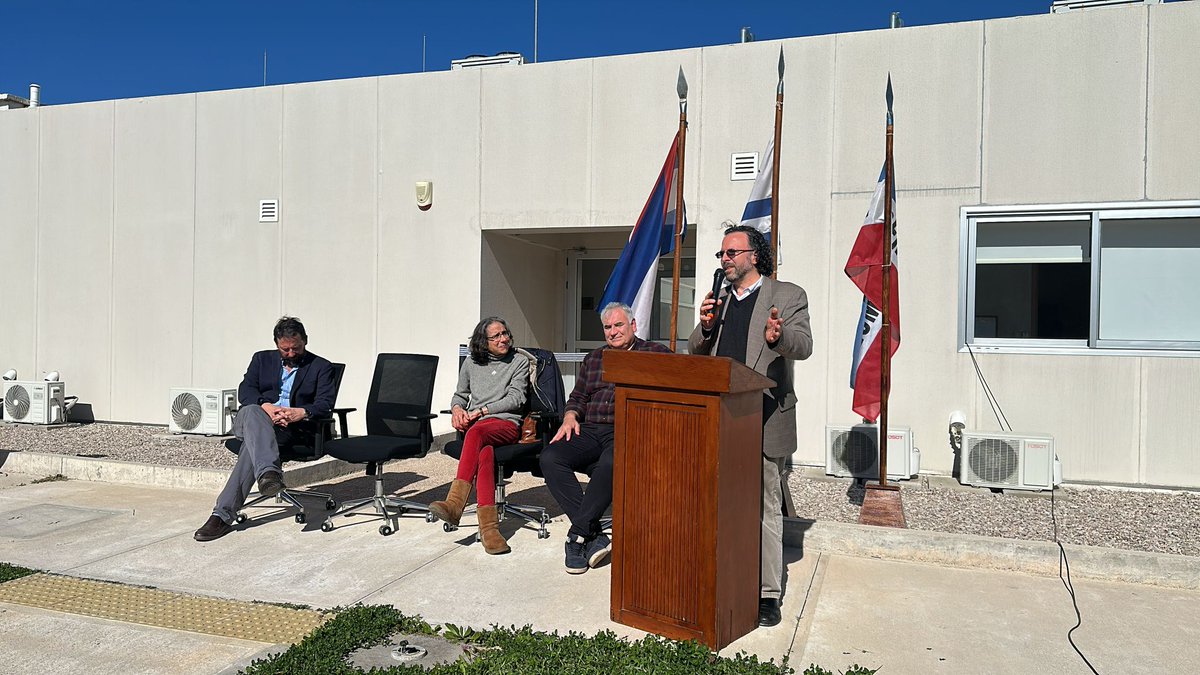 Udelaruy's tweet photo. 📍Se inaugura el Centro Universitario de Producción de Animales para Investigación (Bioterio) de @fvetuy, con la participación del rector @HectorCancela; el decano José Passarini; el decano de @fmedoficial, @arturobriva; y la ex prorrectora de Investigación, Cecilia Fern��ndez. https://t.co/WKGPEGK053