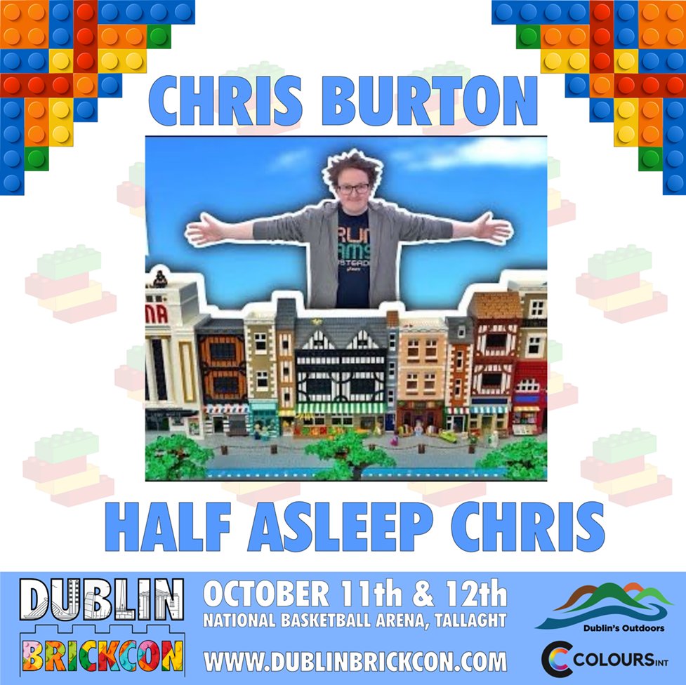 DublinBrickCon's tweet photo. 🎉 Exciting News! 🎉

We’re beyond delighted to welcome Chris Burton to our upcoming Dublin Brick Con event 🥳

Secure your tickets now to meet Chris and learn about his LEGO &amp; YouTube journey! 

🎟️ https://t.co/AoKjkrv519

#lego #halfasleepchris #dublin https://t.co/P3cfxnarXG