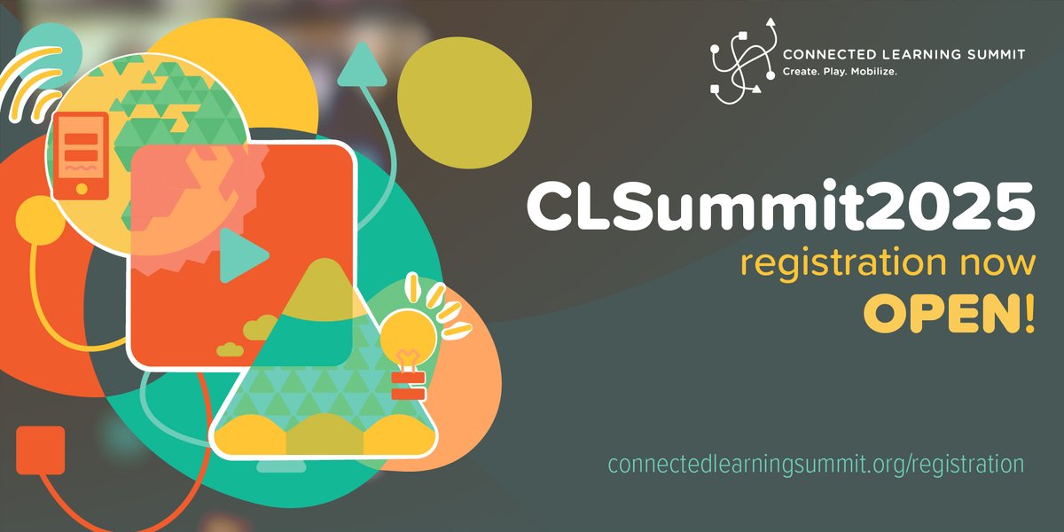 TheCLAlliance's tweet image. 🎊 Registration is OPEN for #ConnectedLearning2025! 🎉 

📆 October 5–10, 2025 | Online + In Person 🌐 

Join educators, researchers, and innovators from around the world for a week of inspiring talks, hands-on sessions, and global connection: connectedlearning.news/CLS2025-Regist…