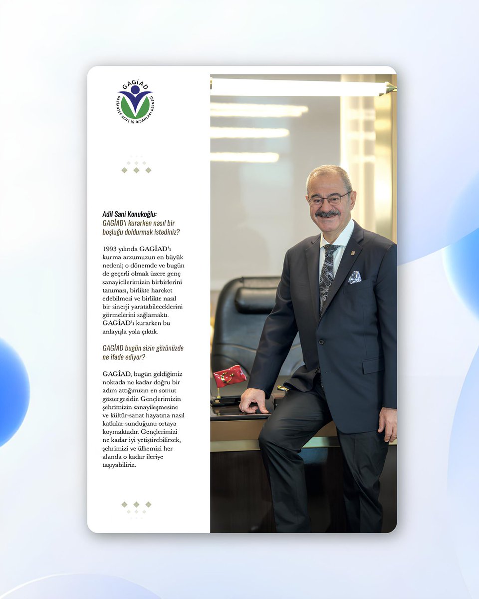 FaceDergisi's tweet photo. GAGİAD’ın (Gaziantep Genç İş İnsanları Derneği) Kurucu Başkanı Adil Sani Konukoğlu ve halihazırdaki başkanı olan oğlu Yiğitcan Konukoğlu ile gerçekleştirdiğimiz özel röportajımız sizlerle...
#face #facedergisi #facemagazine #dergi #magazines #gündem #konuk #köşeyazısı #magazinescalumn #röportaj #yenisayı #gaziantep #turkey #yazar
