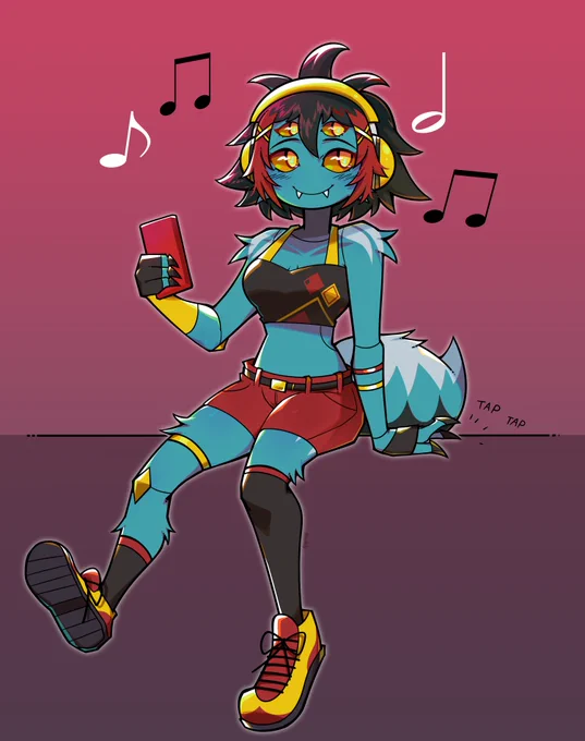 What's she listening to? (Max For HexNexusDan)