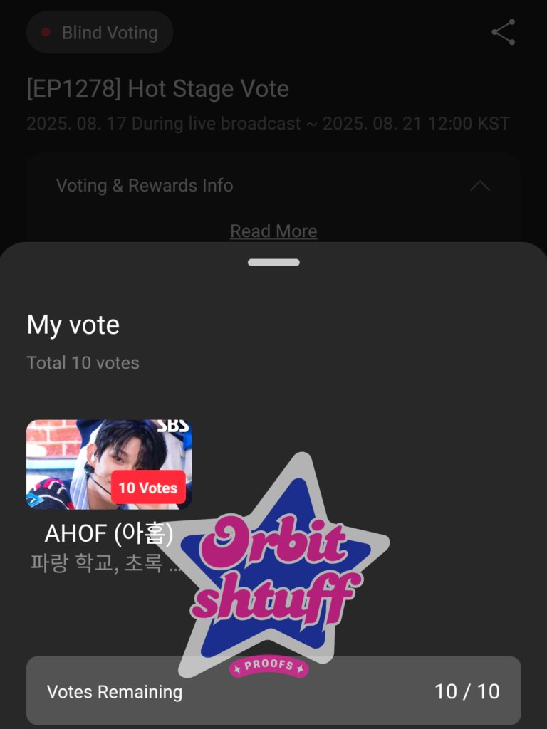 orbitshtuff's tweet image. GIVEAWAY END‼️
Congratulation AHOF winning🥇place on polls🎉

300💎 Rubies rewarded to #AHOF

Here&apos;s the proof : 
#OS_proof