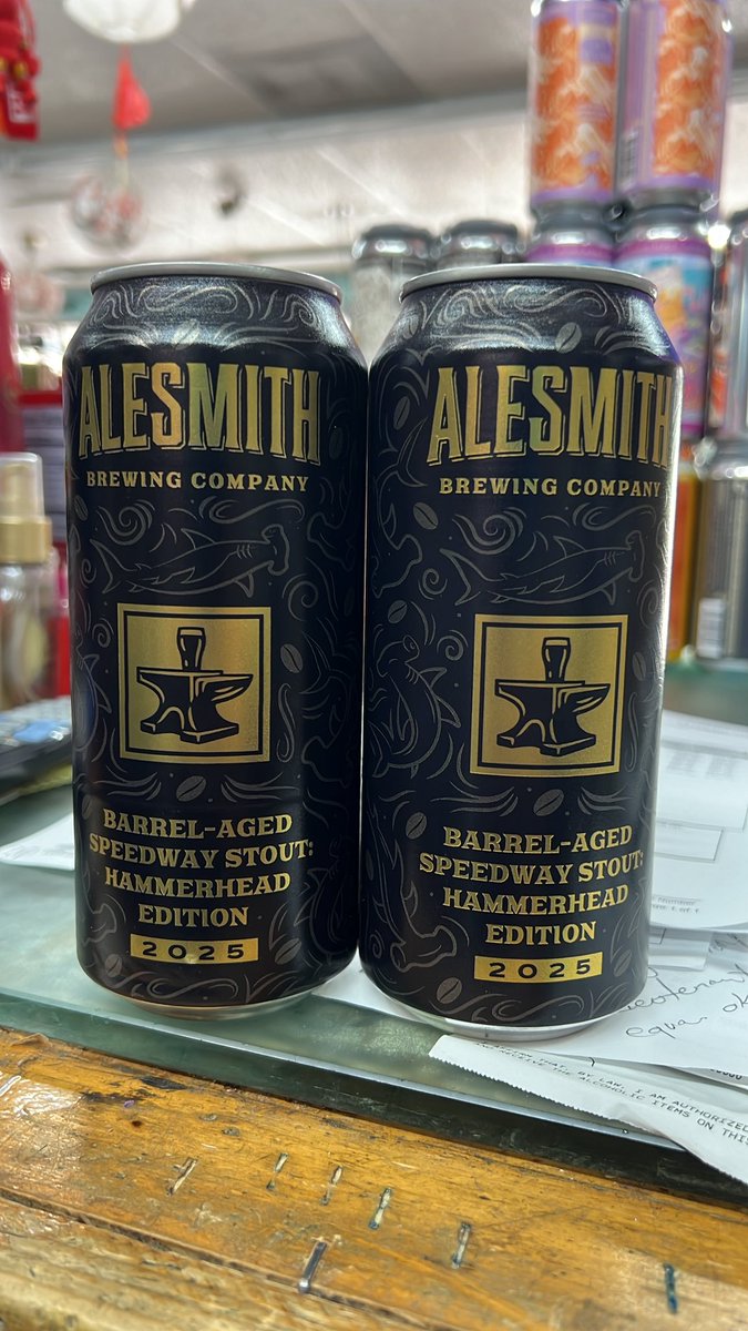 Ale smith 30th anniversary hammer head edition barrels aged imperial stout with espresso and coffee just arrived at D&amp;Q