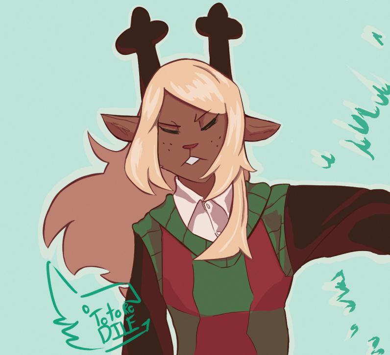 Totrodile's tweet image. No L's here. Noelle is so cuteee!!! #DELTARUNE