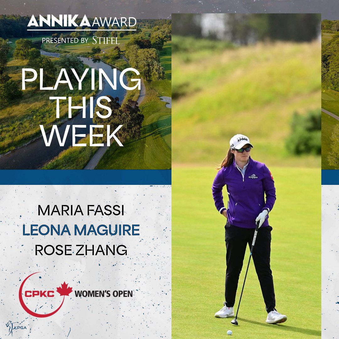 The ANNIKA Award (@theannikaaward) on Twitter photo Good luck to 3๏ธโฃ past ANNIKA Award presented by Stifel winners this week at the CPKC Womenโs Open!! Good luck to 3๏ธโฃ past ANNIKA Award presented by Stifel winners this week at the CPKC Womenโs Open!!