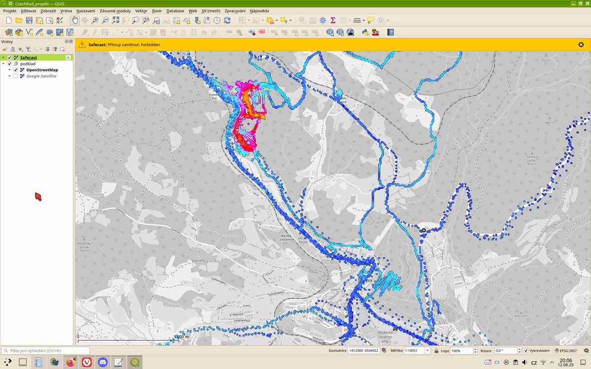 In case you wanted to load a #Safecast #Tilemap as a #layer in #QGIS then you might be interested in this post:
groups.google.com/g/safecast-dev…
#radioactivity #CitizenScience #OpenData #GIS