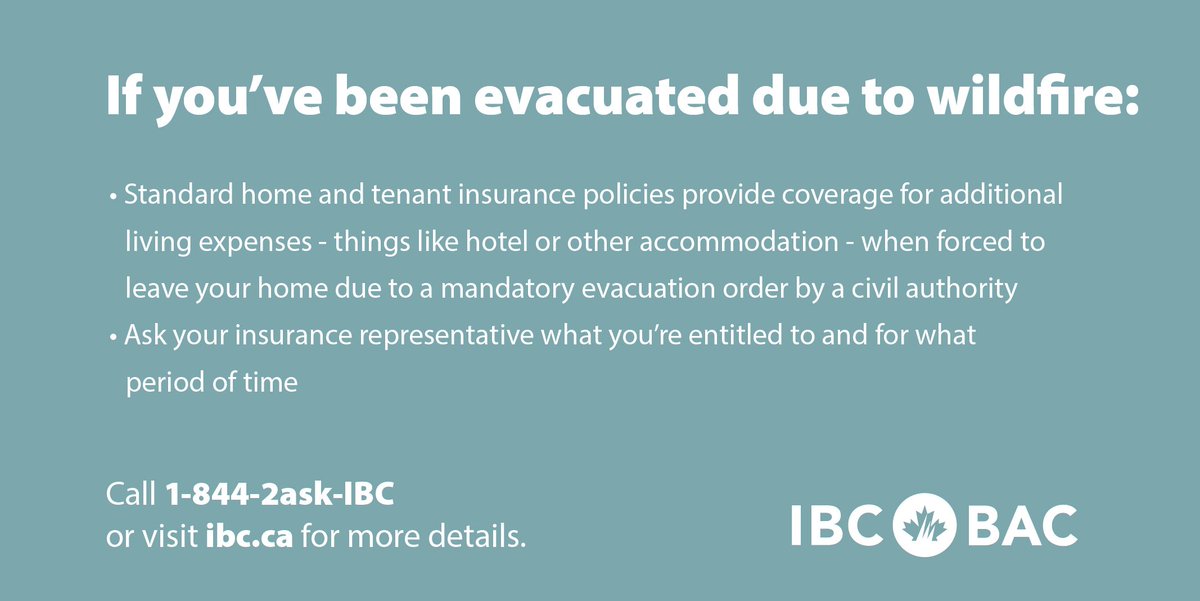IBC_Atlantic's tweet photo. If you have insurance questions related to evacuations, additional living expenses, insurance coverage, claims process, etc. please read & share this page & these tip cards: https://t.co/4kmTnRVYkd #NLWildfire #NBWildfire #NSWildfire https://t.co/9nTmLTN2w2